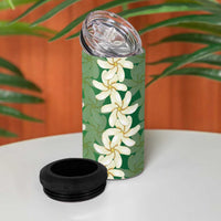 Ia Orana Tahiti Tiare Maori Seamless Style 4 in 1 Can Cooler Tumbler