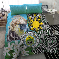 Cotabato Philippines Province Bedding Set Filipino Eagle Sampaguita Tinalak Pattern