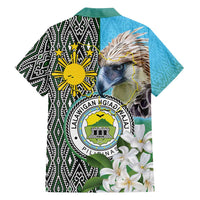 Cotabato Philippines Province Family Matching Summer Maxi Dress and Hawaiian Shirt Filipino Eagle Sampaguita Tinalak Pattern