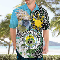 Cotabato Philippines Province Hawaiian Shirt Filipino Eagle Sampaguita Tinalak Pattern