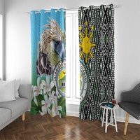 Cotabato Philippines Province Window Curtain Filipino Eagle Sampaguita Tinalak Pattern