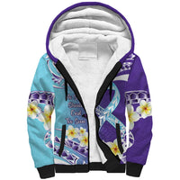 No Story Should End Too Soon Suicide Awareness Sherpa Hoodie Purple And Teal Polynesian Ribbon LT14 Unisex Purple - Polynesian Pride