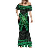 ADHD Awareness Month You Matter Mermaid Dress Green Polynesian Ribbon LT14 - Polynesian Pride