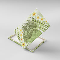 Green Hawaii Shark Tattoo Canvas Wall Art Frangipani With Polynesian Pastel Version