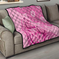 Pink Bula Fiji Quilt Fijian Dance Fan Tapa Cloth Pattern