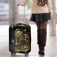 Frangipani Festival Rabaul Luggage Cover PNG Tribal Baining Mask Tattoo - Polynesian Pride