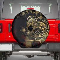 Frangipani Festival Rabaul Spare Tire Cover PNG Tribal Baining Mask Tattoo - Polynesian Pride