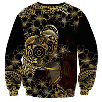 Frangipani Festival Rabaul Sweatshirt PNG Tribal Baining Mask Tattoo - Polynesian Pride