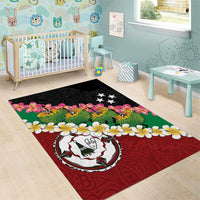 Frangipani Festival Rabaul East New Britain Area Rug Dukduk Dance With Plumeria - Polynesian Pride