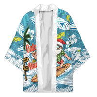 Hawaii Summer Christmas Kimono Surfing Santa Shaka Catch The Wave