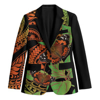 Kamehameha Butterfly Hawaii Blazer Hawaiian Pulelehua Mamaki Orange Green Color