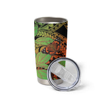 Kamehameha Butterfly Hawaii Tumbler Cup Hawaiian Pulelehua Mamaki Orange Green Color