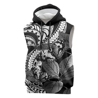Kamehameha Butterfly Hawaii Sleeveless Hoodie Hawaiian Pulelehua Mamaki Black Color