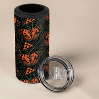 Kamehameha Butterfly Mamaki Hawaii 4 in 1 Can Cooler Tumbler Pulelehua Hawaiian Kakau Seamless Style
