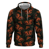 Kamehameha Butterfly Mamaki Hawaii Hoodie Pulelehua Hawaiian Kakau Seamless Style