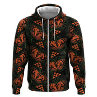 Kamehameha Butterfly Mamaki Hawaii Hoodie Pulelehua Hawaiian Kakau Seamless Style