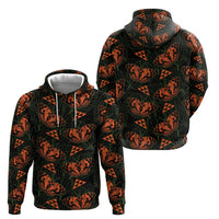 Kamehameha Butterfly Mamaki Hawaii Hoodie Pulelehua Hawaiian Kakau Seamless Style