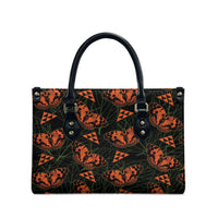 Kamehameha Butterfly Mamaki Hawaii Leather Bag Pulelehua Hawaiian Kakau Seamless Style