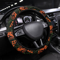 Kamehameha Butterfly Mamaki Hawaii Steering Wheel Cover Pulelehua Hawaiian Kakau Seamless Style