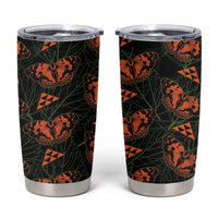 Kamehameha Butterfly Mamaki Hawaii Tumbler Cup Pulelehua Hawaiian Kakau Seamless Style