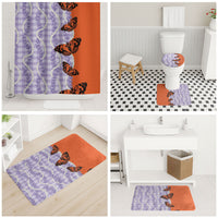 Kamehameha Butterfly Palaka Hawaii Bathroom Set Pulelehua Honohono Pikake Lei