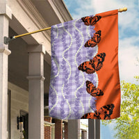 Kamehameha Butterfly Palaka Hawaii Garden Flag Pulelehua Honohono Pikake Lei