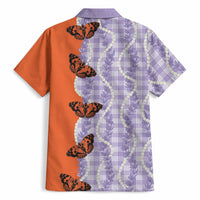 Kamehameha Butterfly Palaka Hawaii Hawaiian Shirt Pulelehua Honohono Pikake Lei