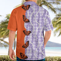 Kamehameha Butterfly Palaka Hawaii Hawaiian Shirt Pulelehua Honohono Pikake Lei