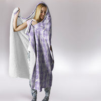 Kamehameha Butterfly Palaka Hawaii Hooded Blanket Pulelehua Honohono Pikake Lei