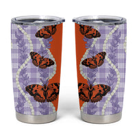 Kamehameha Butterfly Palaka Hawaii Tumbler Cup Pulelehua Honohono Pikake Lei