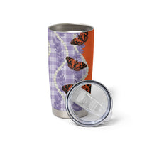 Kamehameha Butterfly Palaka Hawaii Tumbler Cup Pulelehua Honohono Pikake Lei