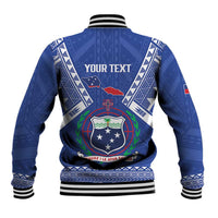 Personalised Samoa 685 Baseball Jacket Samoan Pride Coat Of Arms - Polynesian Pride