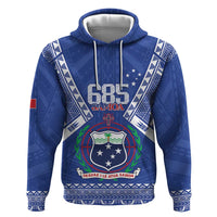 Personalised Samoa 685 Zip Hoodie Samoan Pride Coat Of Arms - Polynesian Pride