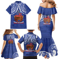 Toa Samoa Rugby Family Matching Mermaid Dress and Hawaiian Shirt 685 Pride Tanoa Ula Fala - Polynesian Pride