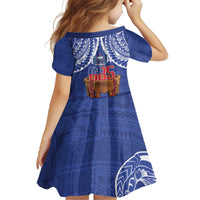 Toa Samoa Rugby Family Matching Off The Shoulder Long Sleeve Dress and Hawaiian Shirt 685 Pride Tanoa Ula Fala - Polynesian Pride