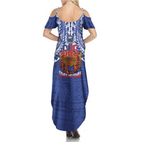 Toa Samoa Rugby Summer Maxi Dress 685 Pride Tanoa Ula Fala - Polynesian Pride