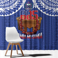 Toa Samoa Rugby Window Curtain 685 Pride Tanoa Ula Fala - Polynesian Pride