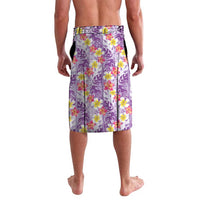 Lush Lilac Aloha Hawaii Tiki Lavalava Tropical Plumeria - Seamless Style