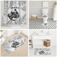 Custom New Zealand Kiwi Football Bathroom Set Aotearoa Silver Fern - Polynesian Pride