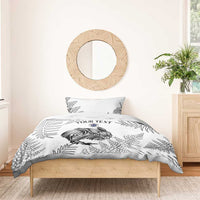 Custom New Zealand Kiwi Football Bedding Set Aotearoa Silver Fern