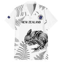 Custom New Zealand Kiwi Football Hawaiian Shirt Aotearoa Silver Fern