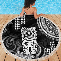 Hawaii Ku God Beach Blanket Kakau Mix Polynesian Tattoo