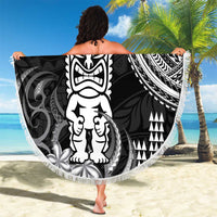 Hawaii Ku God Beach Blanket Kakau Mix Polynesian Tattoo