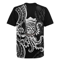 Black Hawaii Kanaloa God Rugby Jersey Hawaiian Octopus