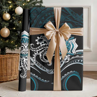 Turquoise Hawaii Kanaloa God Wrapping Paper Hawaiian Octopus - Polynesian Pride