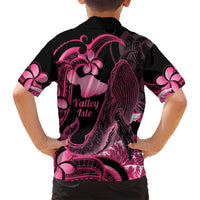 Aloha Hawaii Maui Family Matching Off Shoulder Maxi Dress and Hawaiian Shirt Valley Isle Humpback Whale Black