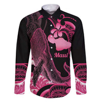 Aloha Hawaii Maui Family Matching Short Sleeve Bodycon Dress and Hawaiian Shirt Valley Isle Humpback Whale Black