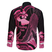 Aloha Hawaii Maui Family Matching Short Sleeve Bodycon Dress and Hawaiian Shirt Valley Isle Humpback Whale Black