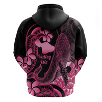 Aloha Hawaii Maui Hoodie Valley Isle Humpback Whale Black