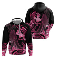 Aloha Hawaii Maui Hoodie Valley Isle Humpback Whale Black